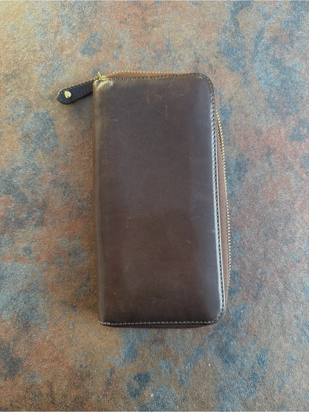 Vintage Archival Coach Madison Pleated Wallet With Horse Carriage Emblem